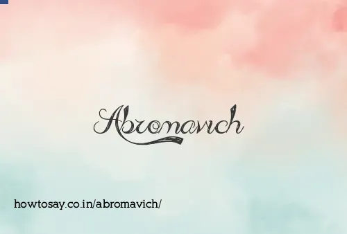 Abromavich