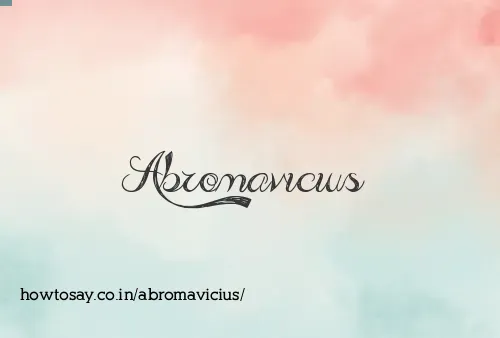 Abromavicius