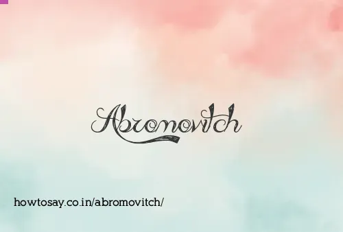 Abromovitch