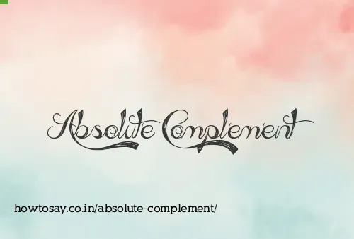 Absolute Complement