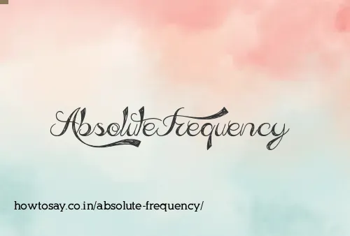 Absolute Frequency