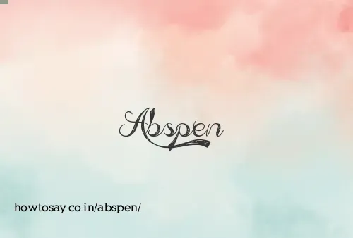 Abspen