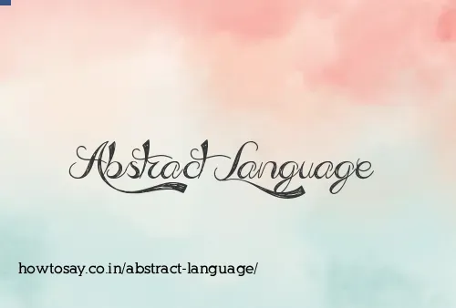 Abstract Language