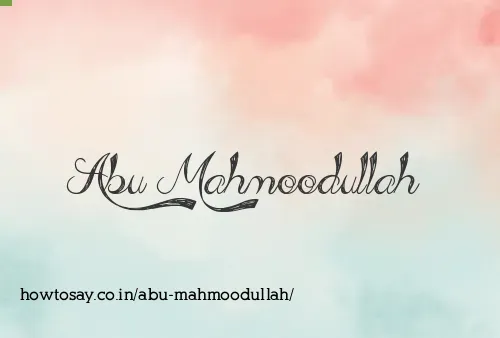 Abu Mahmoodullah