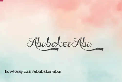Abubaker Abu