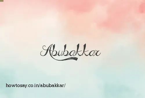 Abubakkar