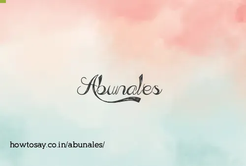 Abunales