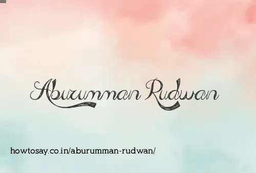 Aburumman Rudwan