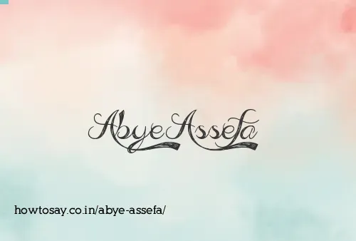 Abye Assefa