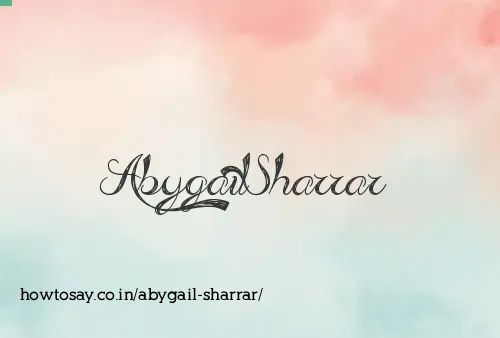 Abygail Sharrar