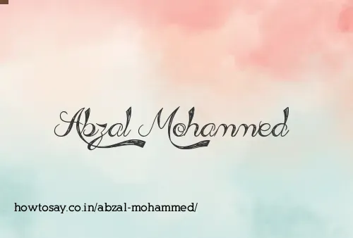 Abzal Mohammed
