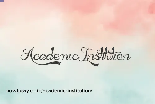 Academic Institution