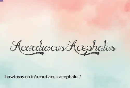 Acardiacus Acephalus