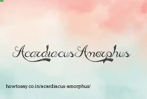 Acardiacus Amorphus