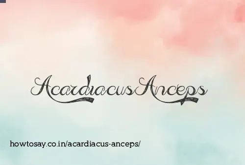 Acardiacus Anceps