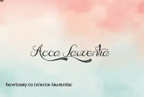 Acca Laurentia