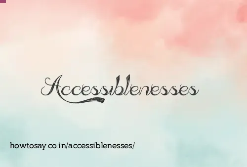 Accessiblenesses