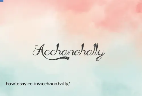 Acchanahally