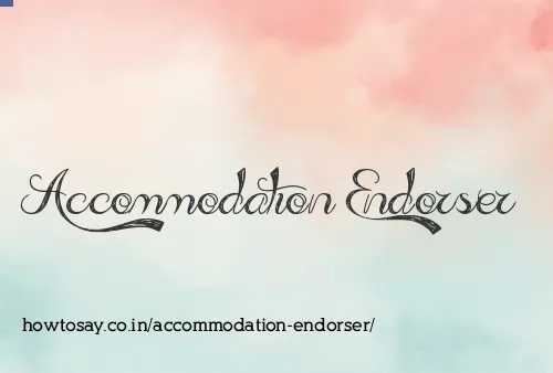 Accommodation Endorser