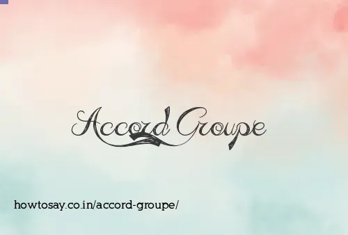 Accord Groupe