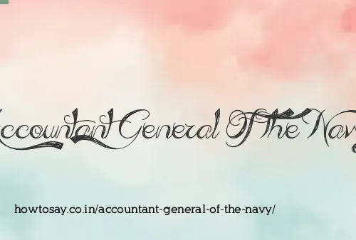 Accountant General Of The Navy