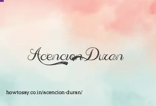 Acencion Duran
