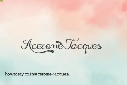 Acerome Jacques