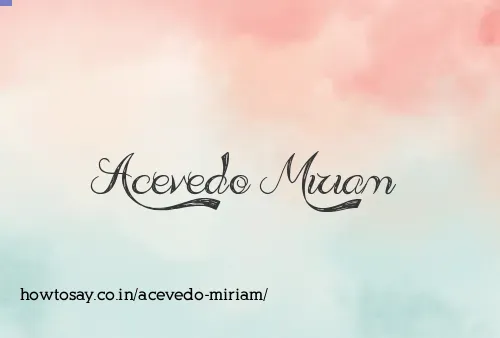 Acevedo Miriam