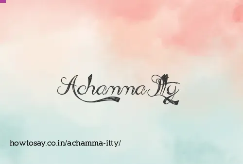 Achamma Itty