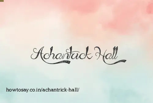 Achantrick Hall