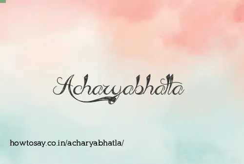 Acharyabhatla