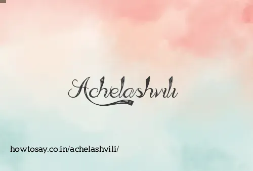 Achelashvili