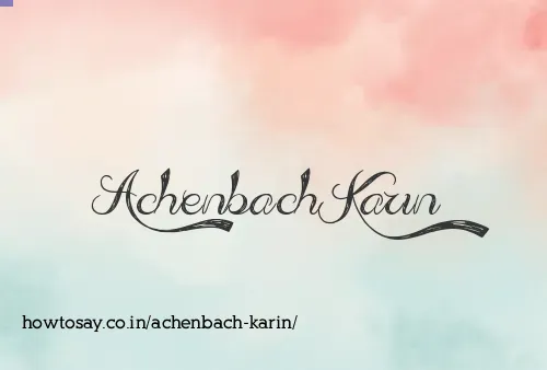 Achenbach Karin