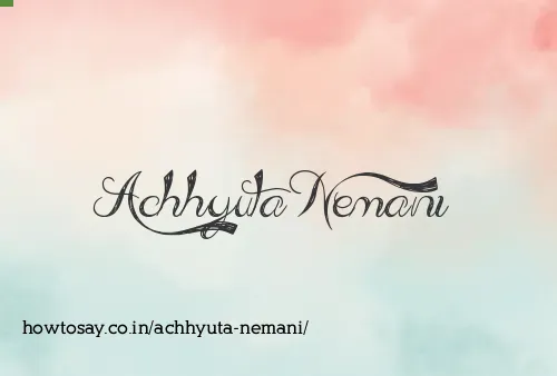 Achhyuta Nemani