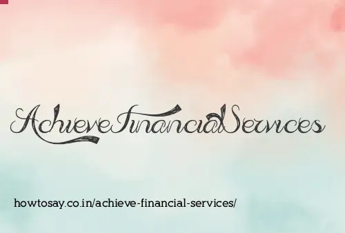 Achieve Financial Services