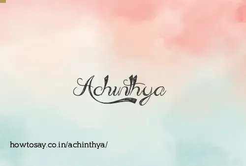 Achinthya