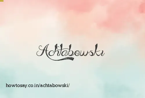 Achtabowski