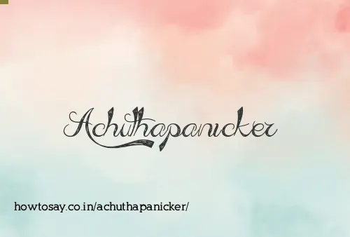Achuthapanicker