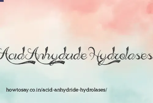 Acid Anhydride Hydrolases