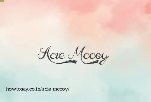 Acie Mccoy