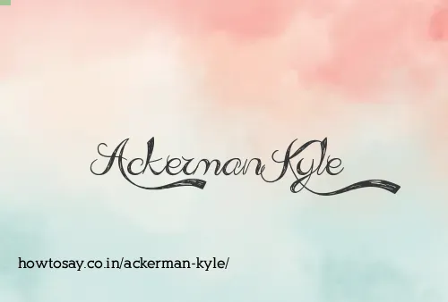 Ackerman Kyle