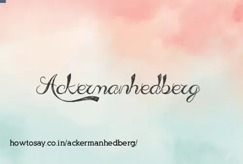 Ackermanhedberg