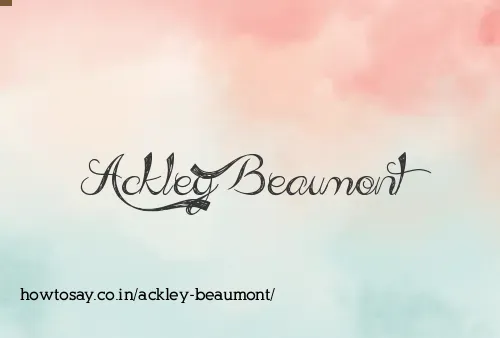Ackley Beaumont