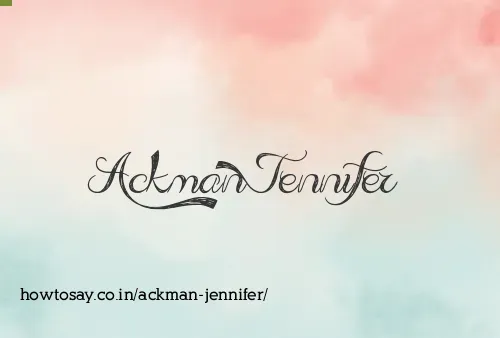 Ackman Jennifer