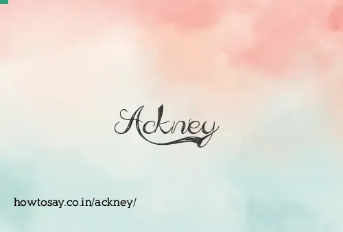 Ackney