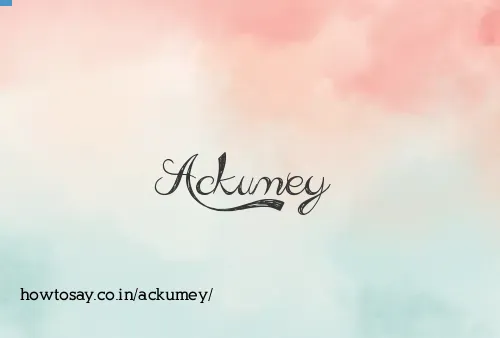 Ackumey