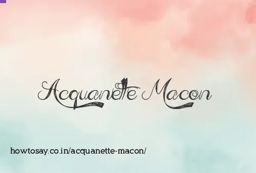 Acquanette Macon