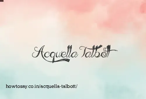 Acquella Talbott