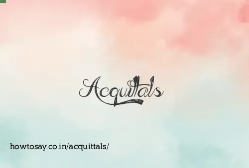 Acquittals