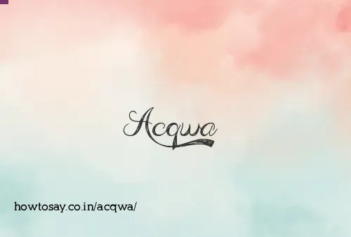 Acqwa
